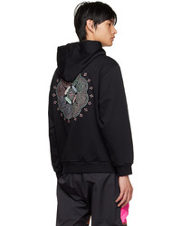 Li-Ning Black Embroidered Hoodie