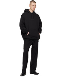 N. Hoolywood Black Embroidered Hoodie