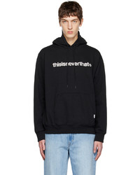 thisisneverthat Black Embroidered Hoodie