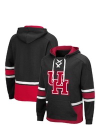 Colosseum Black Houston Cougars Lace Up 30 Pullover Hoodie At Nordstrom