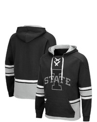 Colosseum Black Iowa State Cyclones Lace Up 30 Pullover Hoodie