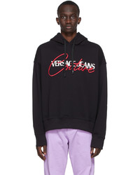 VERSACE JEANS COUTURE Black Logo Hoodie