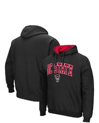 Colosseum Black Nc State Wolfpack Arch Logo 30 Pullover Hoodie