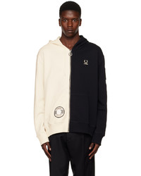 Raf Simons Black Off White Fred Perry Edition Patch Hoodie