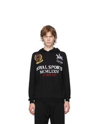 Moschino Black Rugby Polo Hoodie