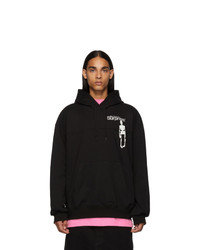 Doublet Black Surprise Embroidery Hoodie