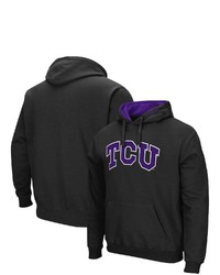 Colosseum Black Tcu Horned Frogs Arch Logo 30 Pullover Hoodie