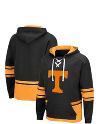 Colosseum Black Tennessee Volunteers Lace Up 30 Pullover Hoodie