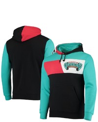 Mitchell & Ness Black Vancouver Grizzlies Hardwood Classics Colorblock Pullover Hoodie