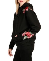 Paige Darren Floral Embroidered Hoodie