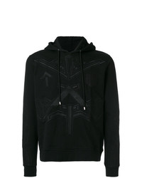 Les Hommes Embroidered Detail Hoodie