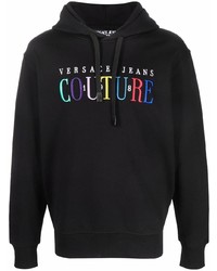 VERSACE JEANS COUTURE Embroidered Logo Cotton Hoodie