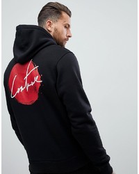 The Couture Club Muscle Fit Hoodie In Black With Back Print