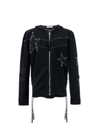 Faith Connexion Pin Embellished Stars Hoodie