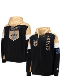 STARTE R Blackgold New Orleans Saints Extreme Throwback Full Zip Hoodie At Nordstrom