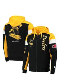 STARTE R Blackgold Pittsburgh Ers Extreme Throwback Full Zip Hoodie At Nordstrom