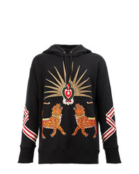 Excel ly Hovedgade Gucci Tiger Embroidered Hooded Sweatshirt, $2,011 | farfetch.com | Lookastic