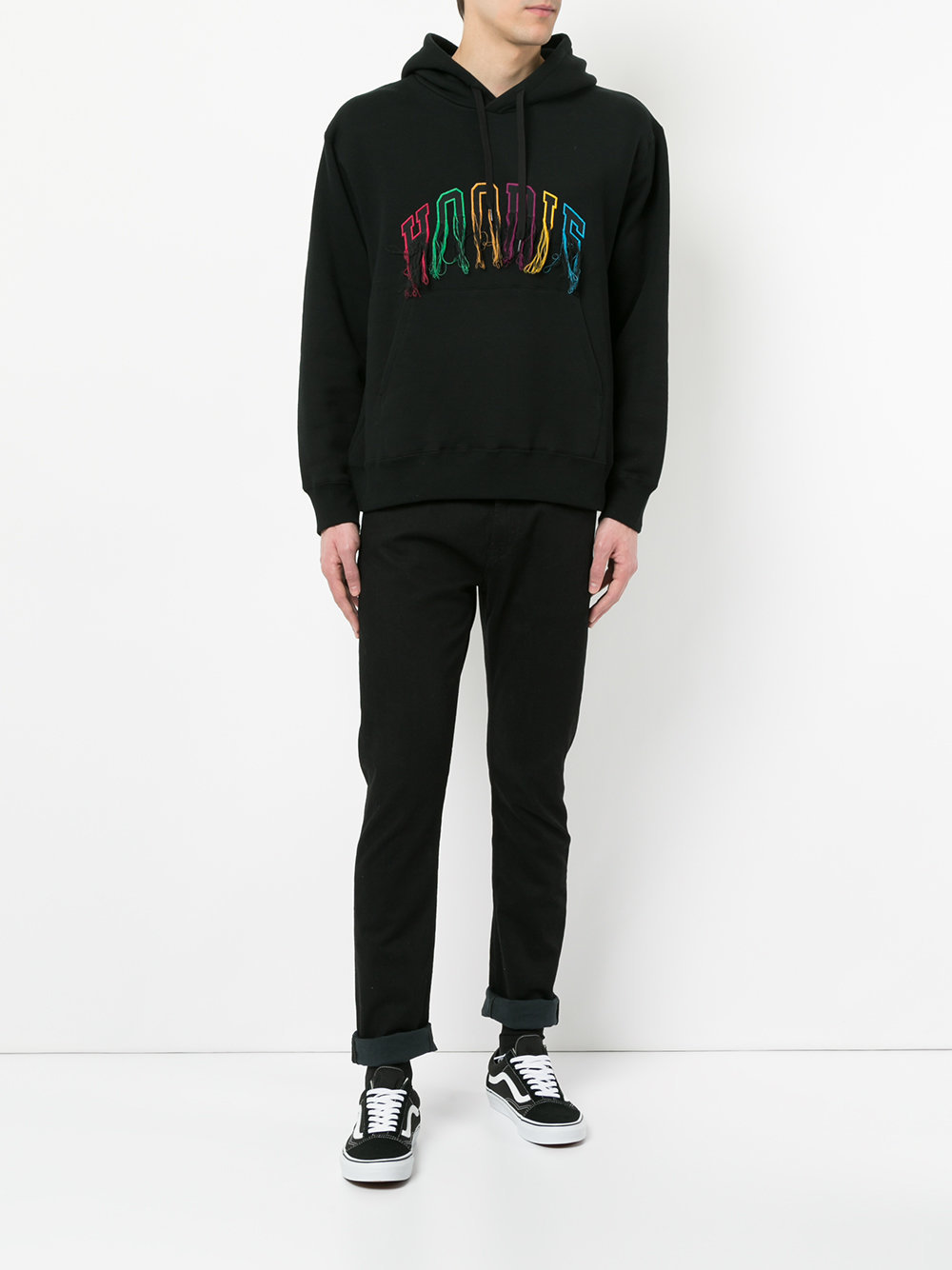 Doublet Unfinished Embroidery Hoodie, $362 | farfetch.com | Lookastic