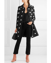 Moschino Boutique Embroidered Matelass Jacket Black