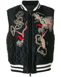 Ermanno Scervino Dragon Embroidered Padded Jacket