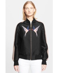 Stella McCartney Embroidered Appliqu Bomber Jacket