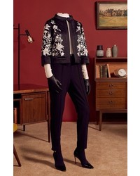 Ted Baker London Abhy Embroidered Stand Collar Jacket