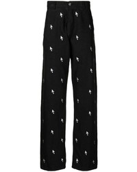 MARKET Double Click Printed Cotton Trousers