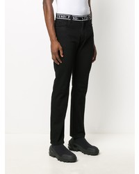 Fendi Embroidered Detail Slim Fit Jeans