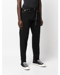 Mastermind World Logo Embroidered Ankle Zip Jeans