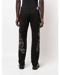 Etro Placed Old Shoes Embroidered Jeans