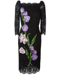 Dolce & Gabbana Tulip Embroidery Lace Dress