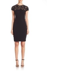 Pamella Roland Embroidered Lace Dress