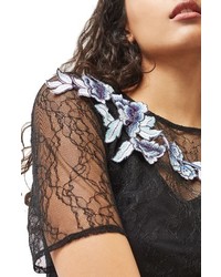 Topshop Floral Embroidered Lace Dress
