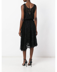 No.21 No21 Embroidered Lace Halter Neck Dress