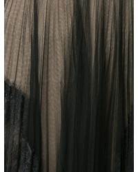 Marchesa Notte Tiered Pleated Tulle And Lace Dress
