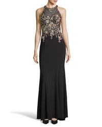 XSCAPE Embroidered Gown