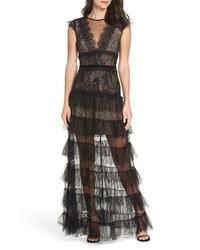 BRONX AND BANCO Lolita Lace A Line Gown
