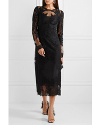 Dolce & Gabbana Embroidered Lace And Midi Dress