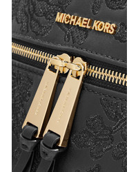 MICHAEL Michael Kors Michl Michl Kors Rhea Embroidered Leather Backpack Black