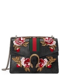 Gucci Medium Dionysus Embroidered Roses Leather Shoulder Bag