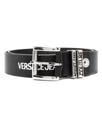 VERSACE JEANS COUTURE Embroidered Logo Buckle Belt