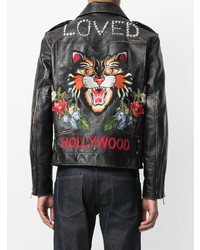 Gucci Angry Cat Embroidered Jacket