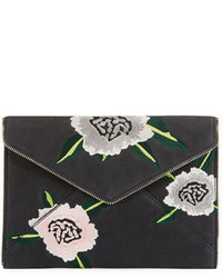 Rebecca Minkoff Leo Floral Embroidered Envelope Clutch Bag