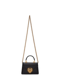 Dolce And Gabbana Black Small Devotion Bag