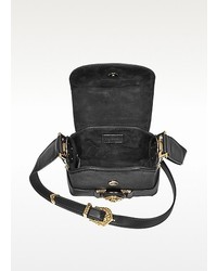 Versace D Signature Black Haircalf Crossbody Bag