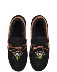 FOCO Pittsburgh Penguins Corduroy Moccasin Slippers
