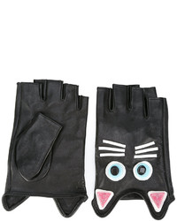 Karl Lagerfeld Cat Embroidered Gloves