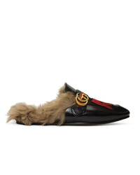 Gucci Black Skull New Princetown Loafers