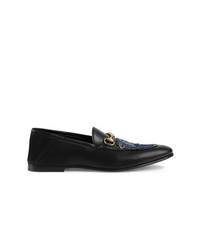 Gucci Leather Loafer With Wolf