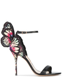 Sophia Webster Black Chiara Butterfly 115 Sandals